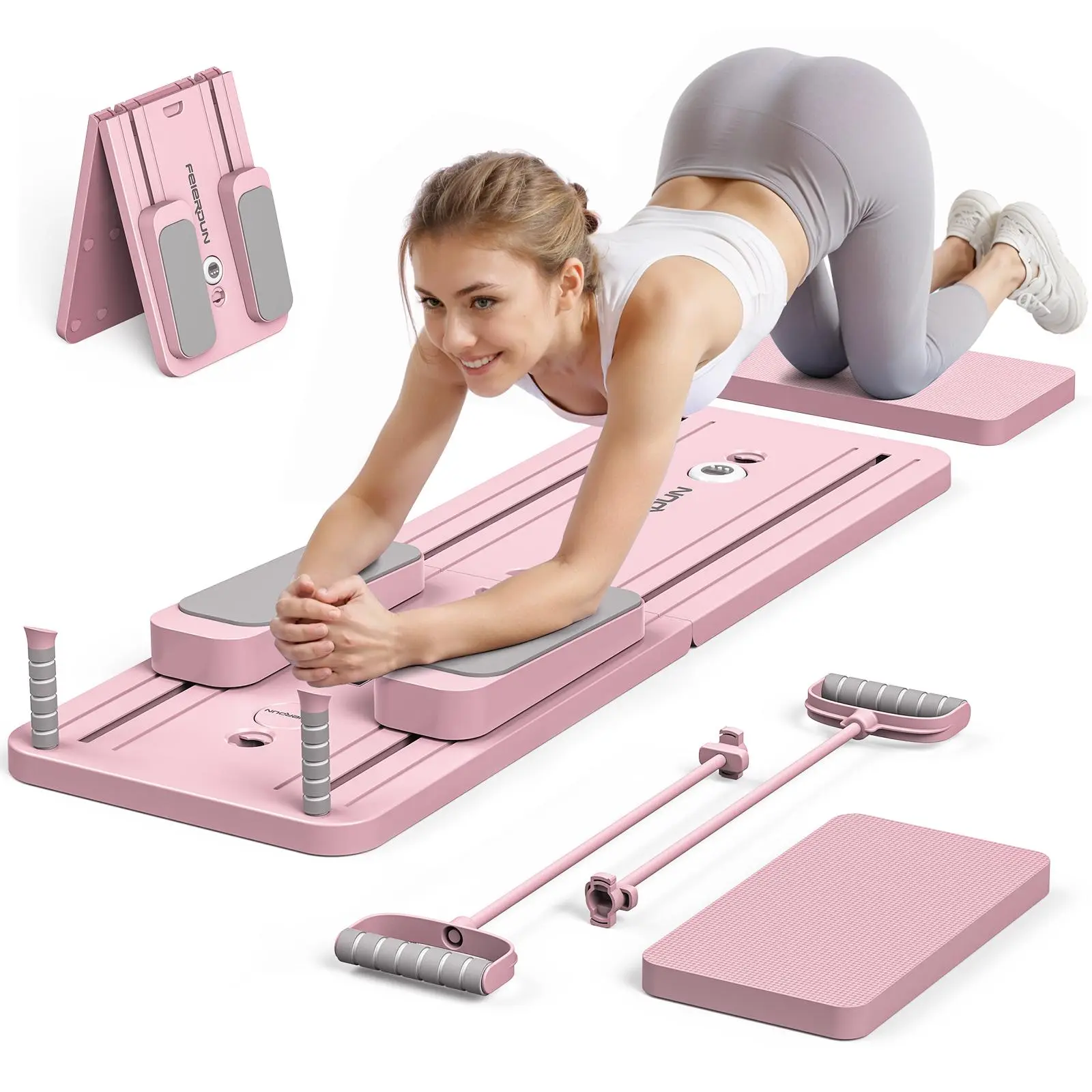Pilate Yoga Workout - Składana deska do pilatesu, wielofunkcyjny trenażer